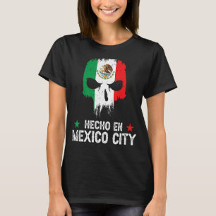 Camiseta Hecho na Cidade do México México - Bandeira mexica