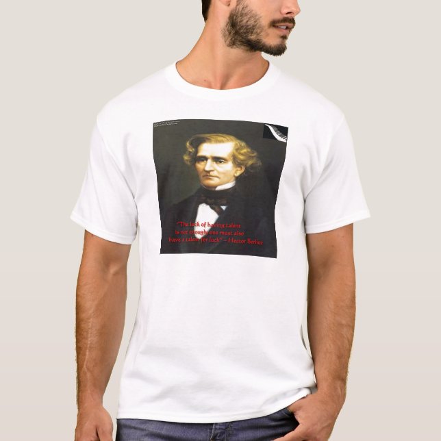 Camiseta Hector Berliot Sorte De Talento Citações Presentes (Frente)