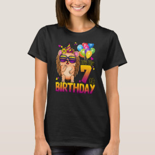 Camiseta Hedgehog 7 Birthday, 7 anos, Hedgehog Birthd