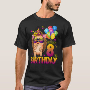 Camiseta Hedgehog 8.o Aniversário 8 Anos