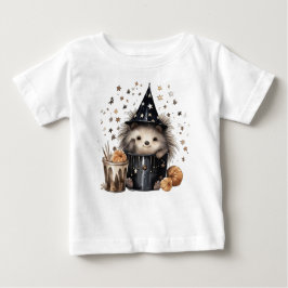 CAMISETA HEDGEHOG ADORÁVEL DE HALLOWEEN EM UM BALDE