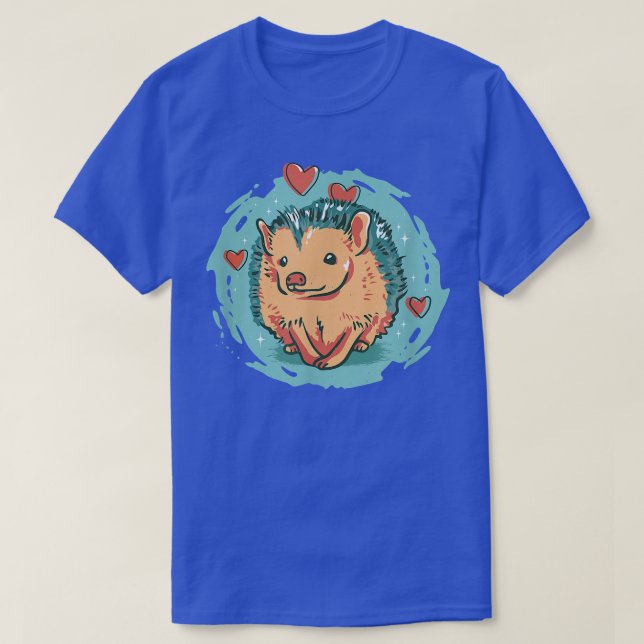 Camiseta Hedgehog ama o ouriço do outono amigos do ouriço (Frente do Design)