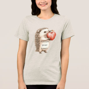 Camiseta Hedgehog Apple Heart