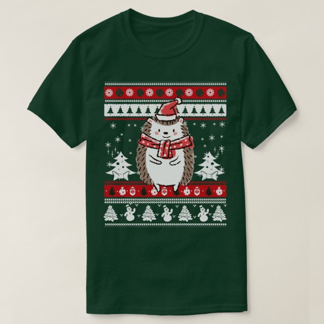 Camiseta Hedgehog Christmas (Frente do Design)