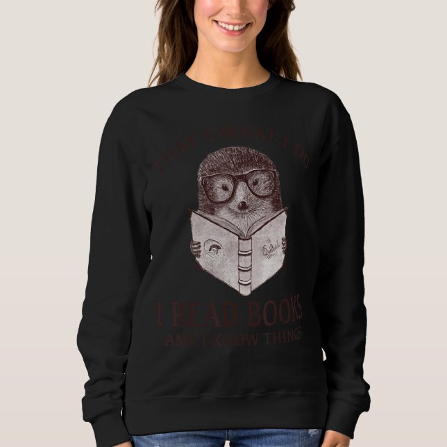 Camiseta Hedgehog, é isso que eu leio livros (Frente)