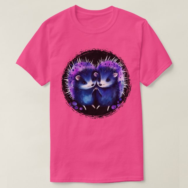 Camiseta Hedgehog Hugs (Frente do Design)