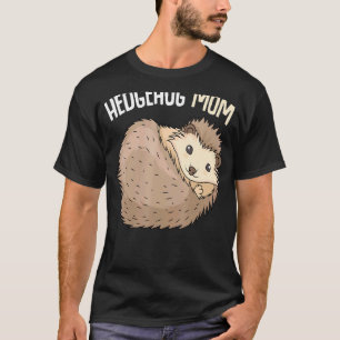 Camiseta Hedgehog Mãe Mulheres Meninas