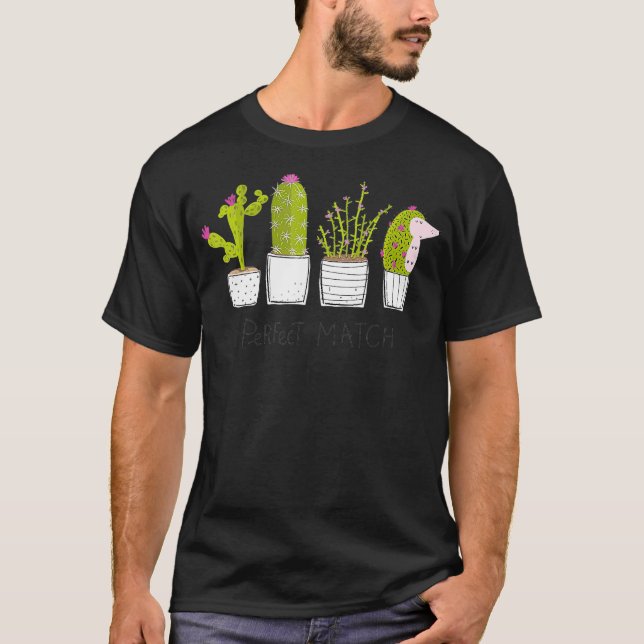 Camiseta Hedgehog Perfect Match  Cacti  Cactus (Frente)