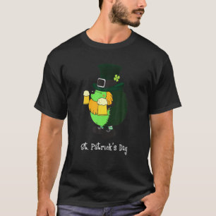 Camiseta Hedgehog Personagem Adorável Leprechaun St Patty