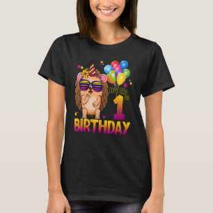 Camiseta Hedgehog primeiro aniversario 1 Ano De Hedgehog Bi