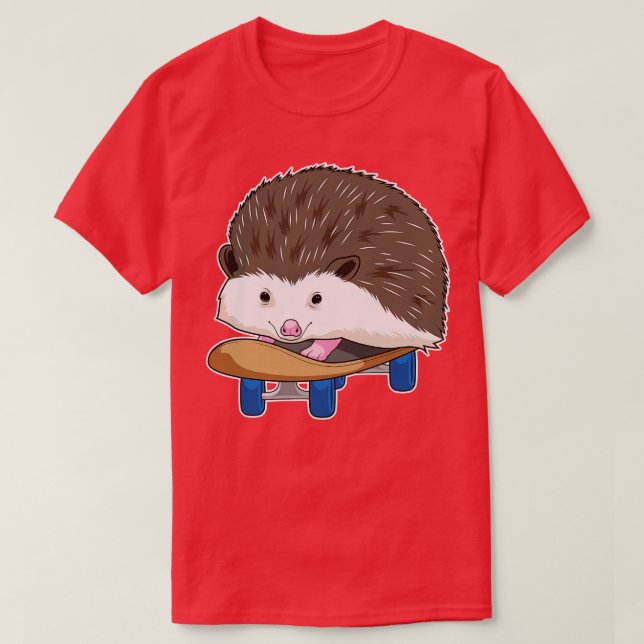 Camiseta Hedgehog Skater (Frente do Design)