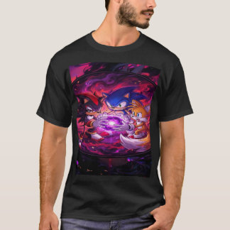 Camiseta Hedgehog Trio: Chaos Energy Awakening