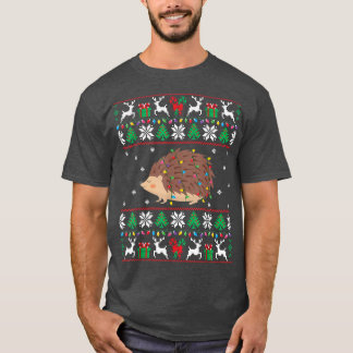 Camiseta Hedgehog Ugly Xmas Sweet Hedgehog Noite