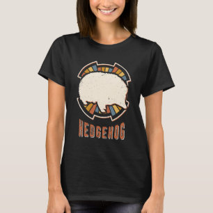 Camiseta Hedgehog Vintage Retro Animal Love Clássico