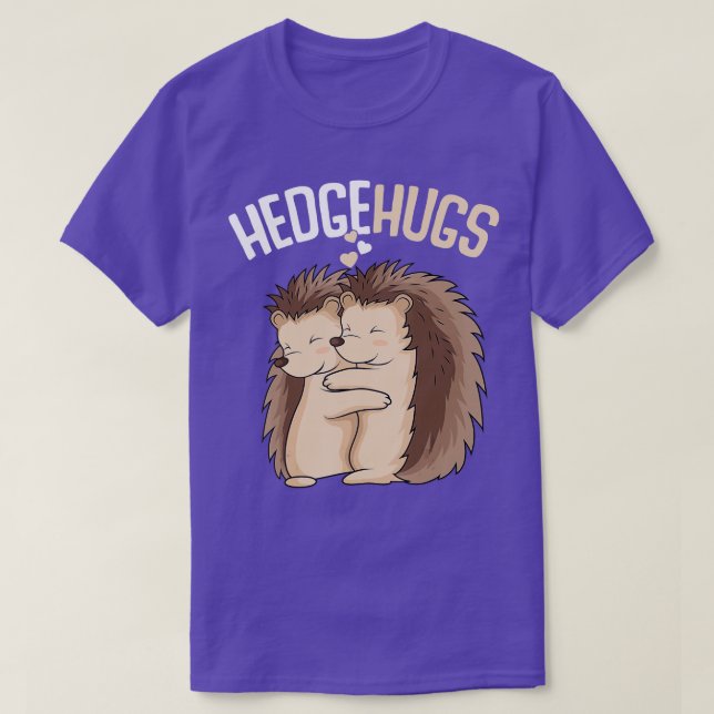 Camiseta Hedgehugs Hedgehog Mulheres Crianças Meninas Menin (Frente do Design)