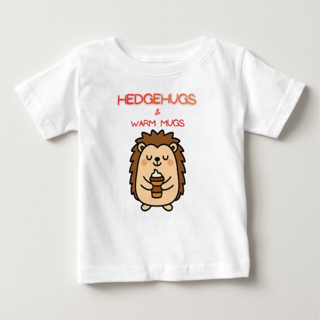 Camiseta Hedgehugs & Warm Mugs – Cute Cozy Hedgehog Winter  (Frente)