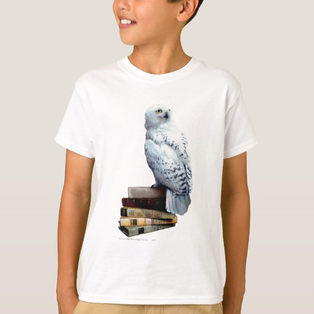 Camiseta Hedwig em livros (Frente)