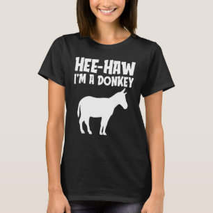 Camiseta Hee-Haw Sou um Donkey Engraçado, preguiçoso Figuri
