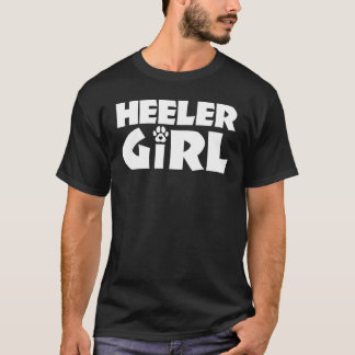 Camiseta Heeler Girl Engraçada Dog Proprietário de Cães