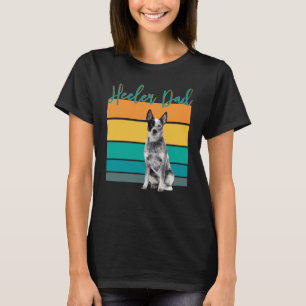 Camiseta Heeler Pai I Gado Australiano I Doméstico Fami