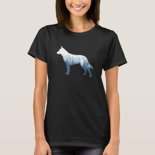 Camiseta Heeler Silhouette australiana Cattle Outdoor Na