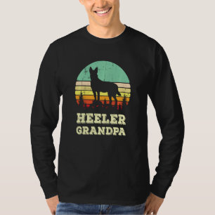 Camiseta Heeler Vovô Pai Padre Pet australiano Battle Do