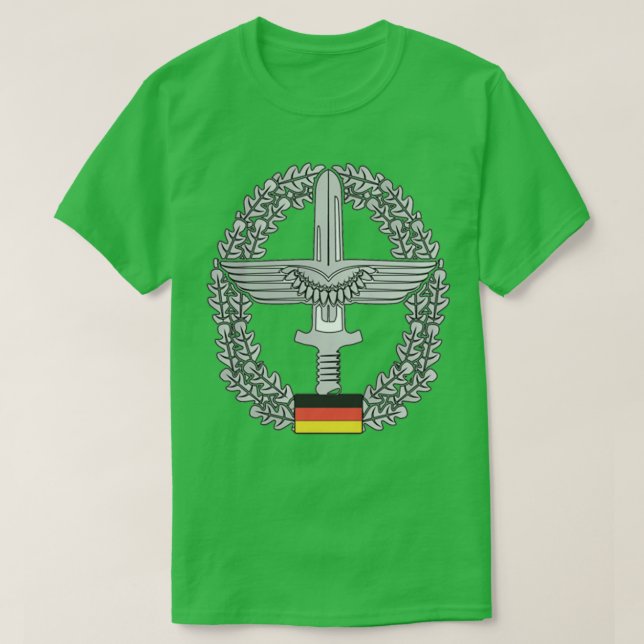 Camiseta Heeresflieger Bundeswehr beret crachá (Frente do Design)