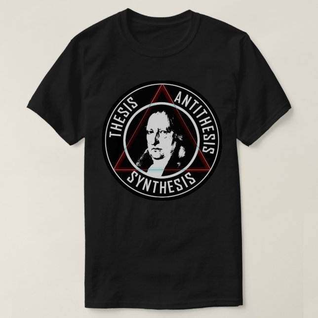 CAMISETA HEGEL THESIS ANTITHESIS SÍNTESE DIALÉTICA (Frente do Design)