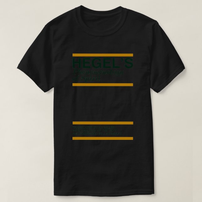 Camiseta Hegels Fenomenologia do Espírito (Frente do Design)
