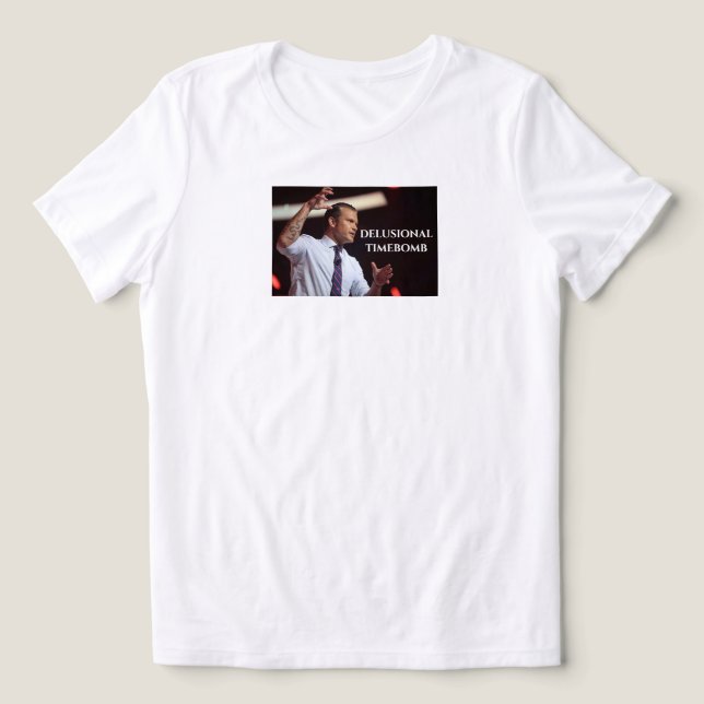 Camiseta Hegseth é delirante anti-MAGA (Design frontal)