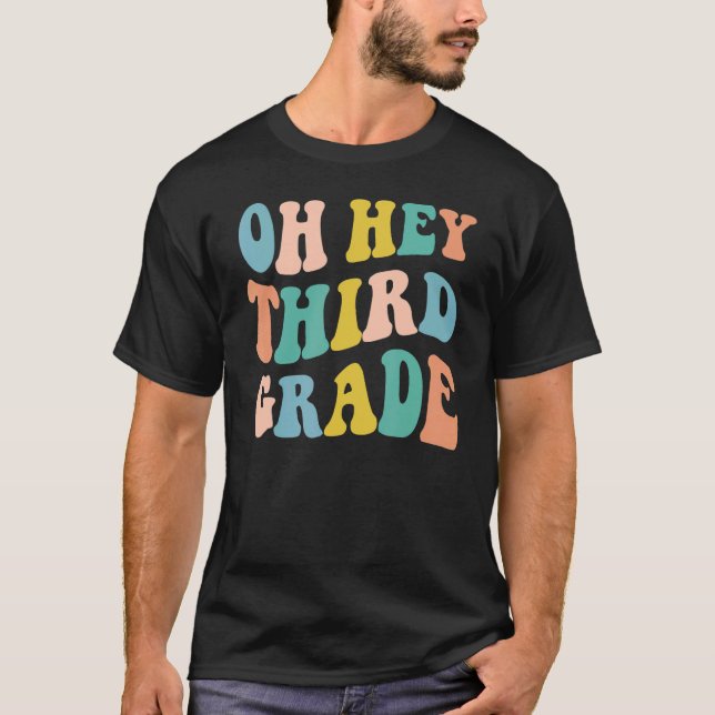 Camiseta Hei, 3º ano, Professora Raparigas do Time Squad Gr (Frente)