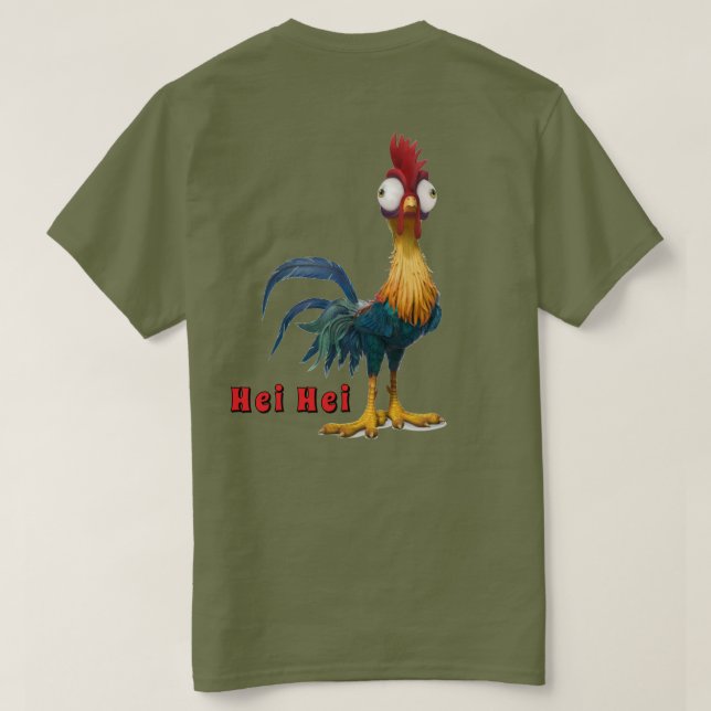 Camiseta Hei Hei Chickenshirt (Verso do Design)