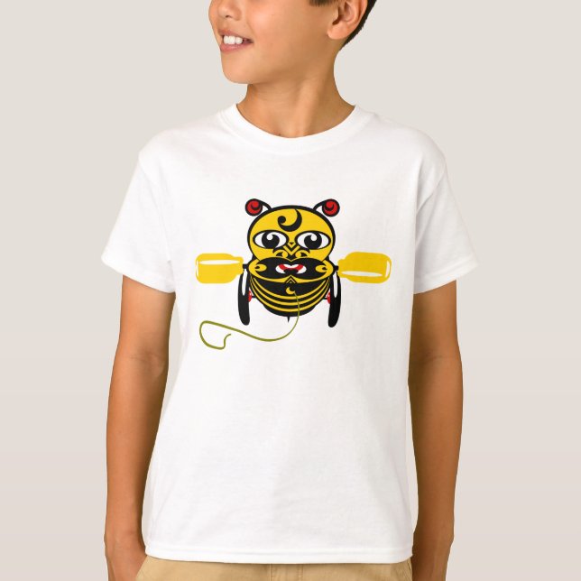 Camiseta Hei Tiki Bee Toy Kiwiana (Frente)