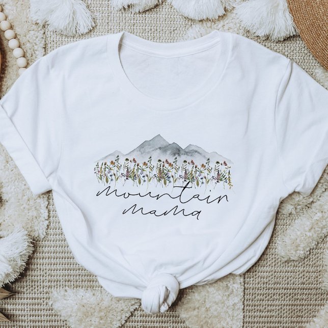 Camiseta HEIDI Bohemian Colorian Wildflower Mountain Mama (Criador carregado)