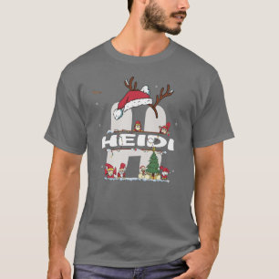 Camiseta Heidi Christmasw Heidi Nome para o Natal engraçado