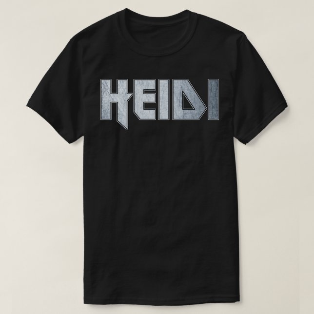 Camiseta Heidi de metal pesado (Frente do Design)