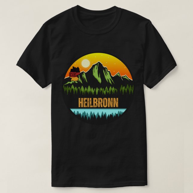 Camiseta Heilbronn, Baden-Württemberg Alemanha (Frente do Design)