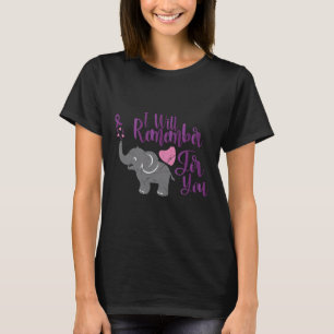 Camiseta Heimerheimer Sensibilização Lembrar-Me-ei De Você