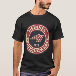 Camiseta Heinkel Flugzeugwerke - Adesivo do logotipo redond