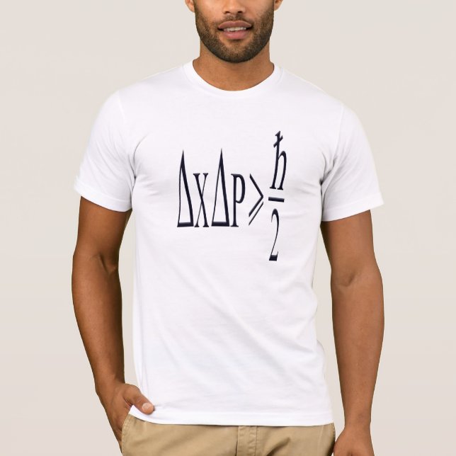 Camiseta Heisenberg uncertainty principle (Frente)