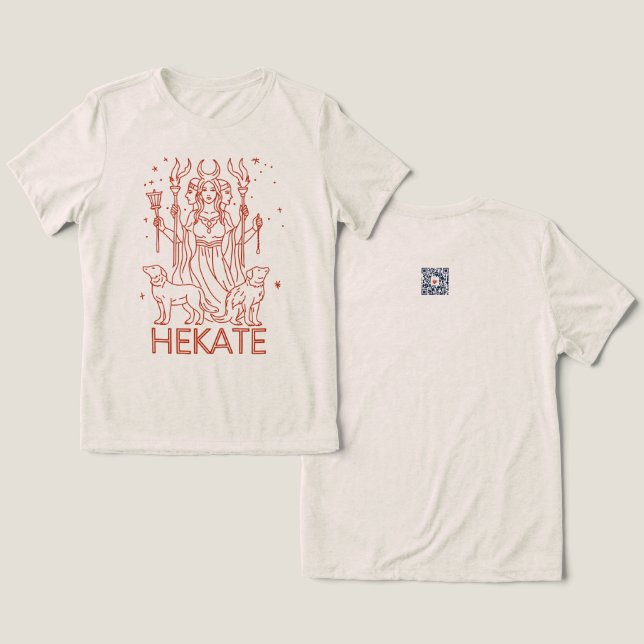 Camiseta Hekate Deusa da Encruzilhada (Design Frente e Verso)