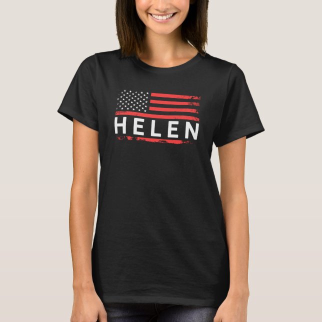 CAMISETA HELEN AMERICAN FLAG FOR HELEN (Frente)