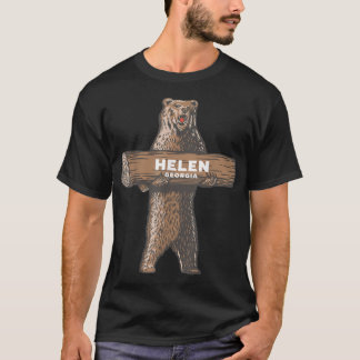Camiseta Helen Georgia GA Growling Bear Vacation Souvenir