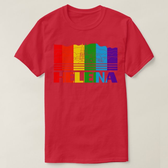 Camiseta Helena Pride Helena Gift, apoio LGBT (Frente do Design)