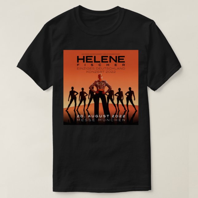 Camiseta Helene Fischer Konzert Messe Munchen 2022 Clássico (Frente do Design)