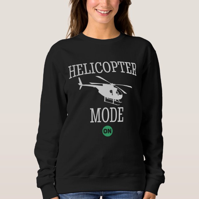 Camiseta Helicopter Mode On  Dad Daddy Father (Frente)