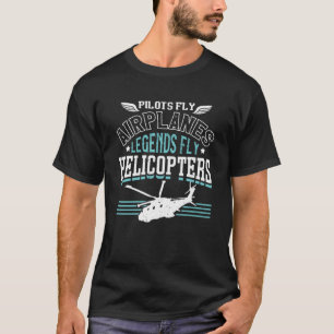 Camiseta Helicopter Pilot & Aviator American Flag Heli