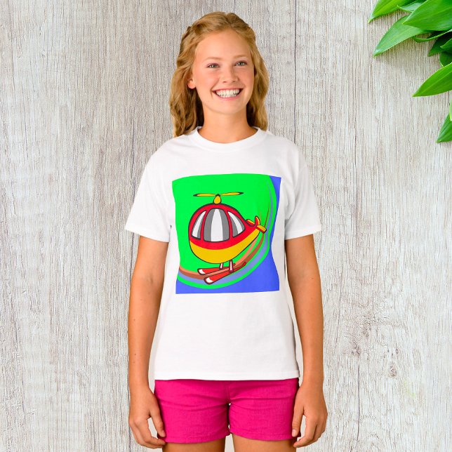 Camiseta Helicóptero Amarelo E Vermelho (Criador carregado)