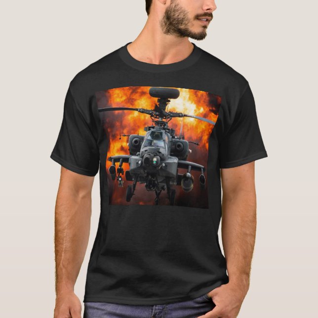 Camiseta Helicóptero Apache (Frente)
