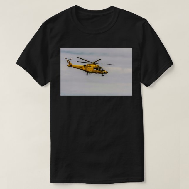 Camiseta Helicóptero AW189 de propriedade privada da agusta (Frente do Design)